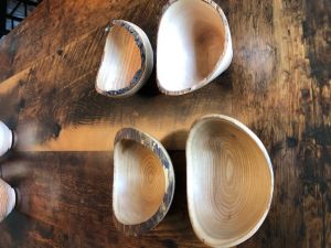 Natural edge bowls